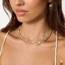 Golden Snake Tennis Necklace.webp