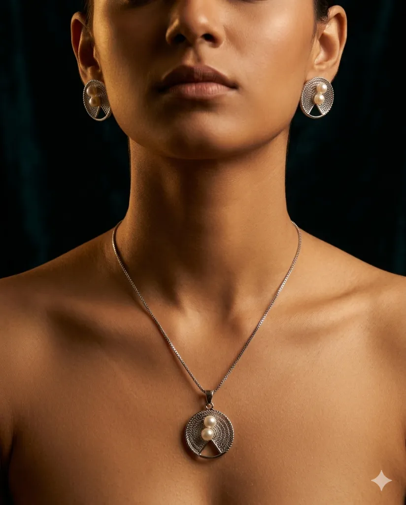 Zircon Stone Silver Fenti Set.webp