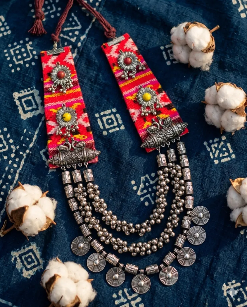 Gulnaar Oxidised Necklace(1).webp