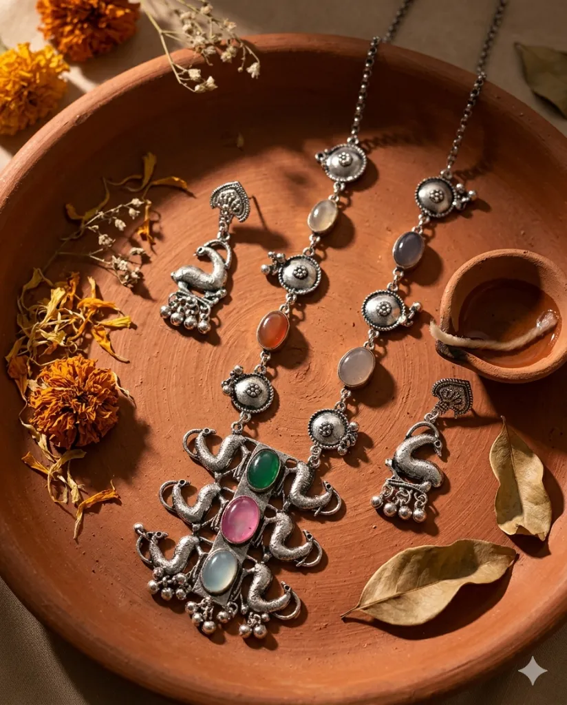 Aabroo Oxidised Set.webp