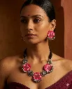 Pink Floral Oxidised Set(1).webp