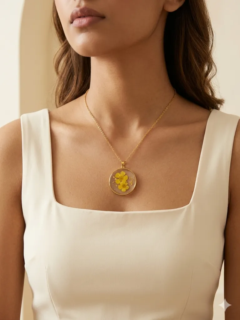 Sunflower Raisin Pendant Chain.webp