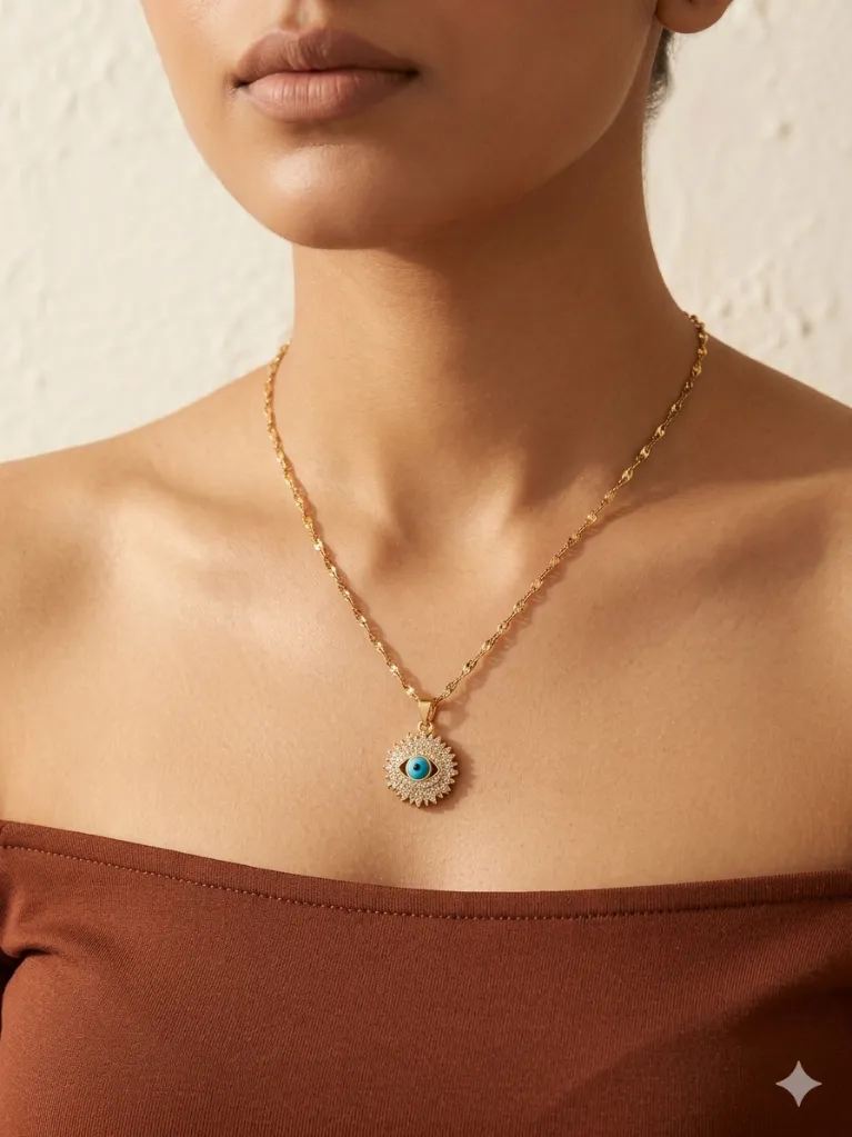 Frizbi Evil Eye Pendant Chain(1).webp