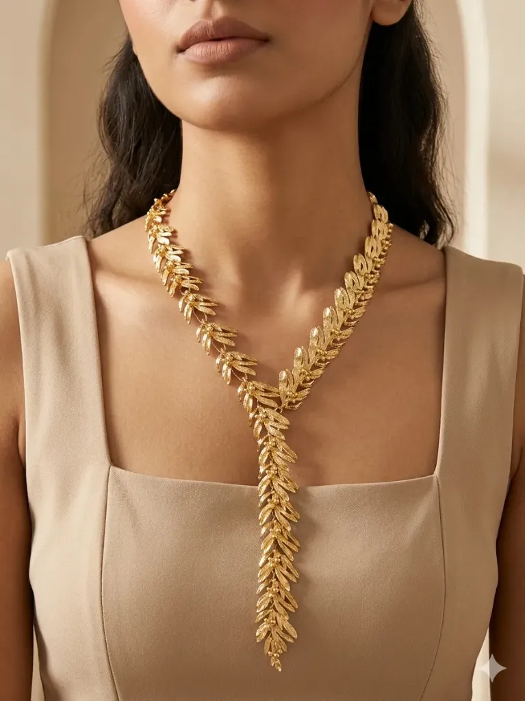 Longline Leaf Necklace