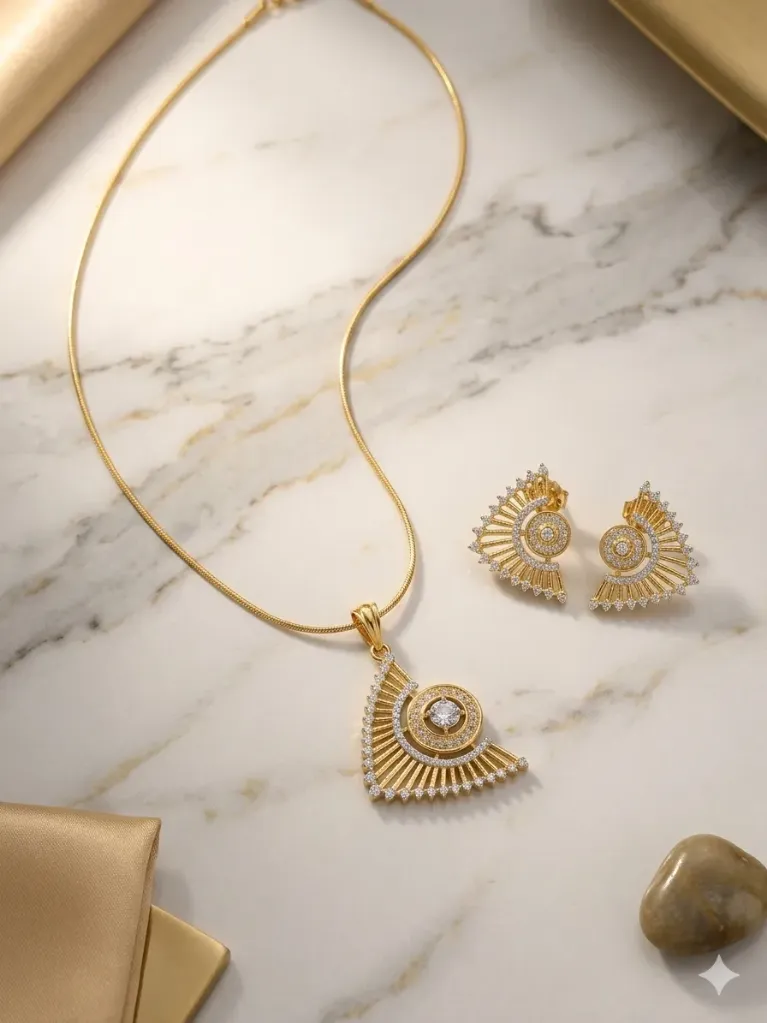 Cz Diamond Sunshine Set