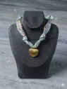 Scarf Heart Charm Necklace