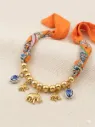 Scarf Elephant Charm Necklace
