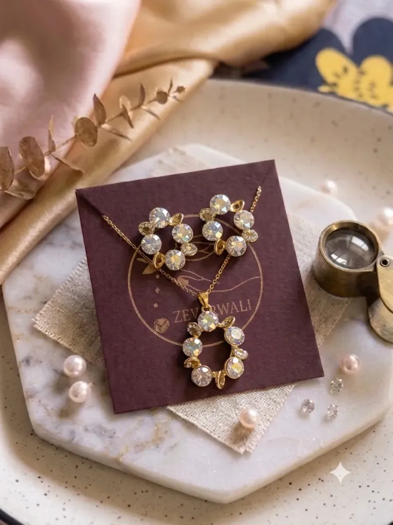 Zircon Stone Loop Set