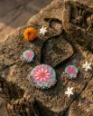 SeaBlue Floral Oxidised Set
