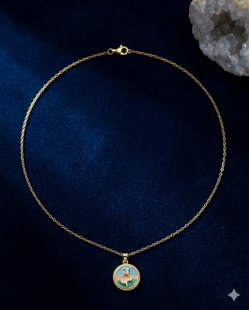 Garden Rose Pendant Chain