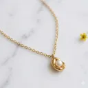 Mother Pearl Pendant Chain