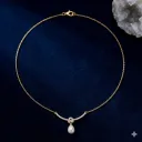 Pearl Drop Dainty Necklace