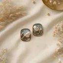 Raisin Floral Studs (Pastel)