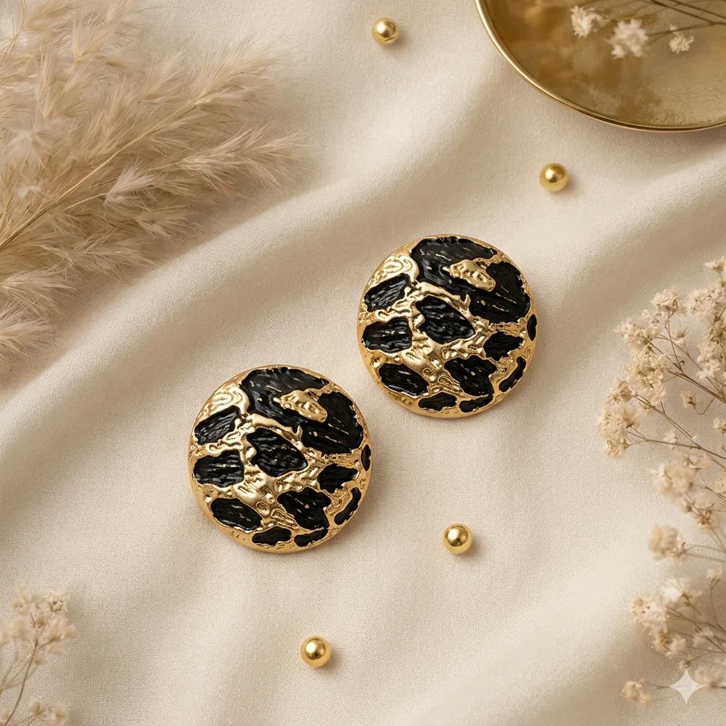 Cheetah Print Studs