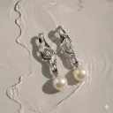 Silver Pearl Drop