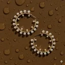 Luna Pearl Hoops