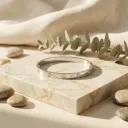 Stone Studed Cartier ( Silver )