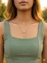 Golden Infinity Pendant Chain